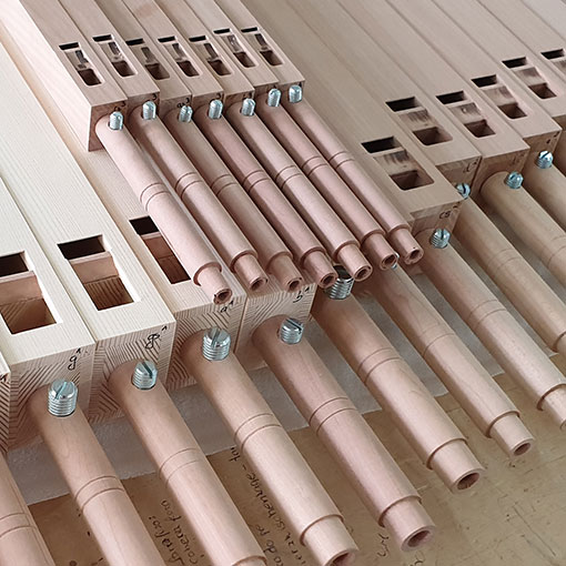 Wooden pipes